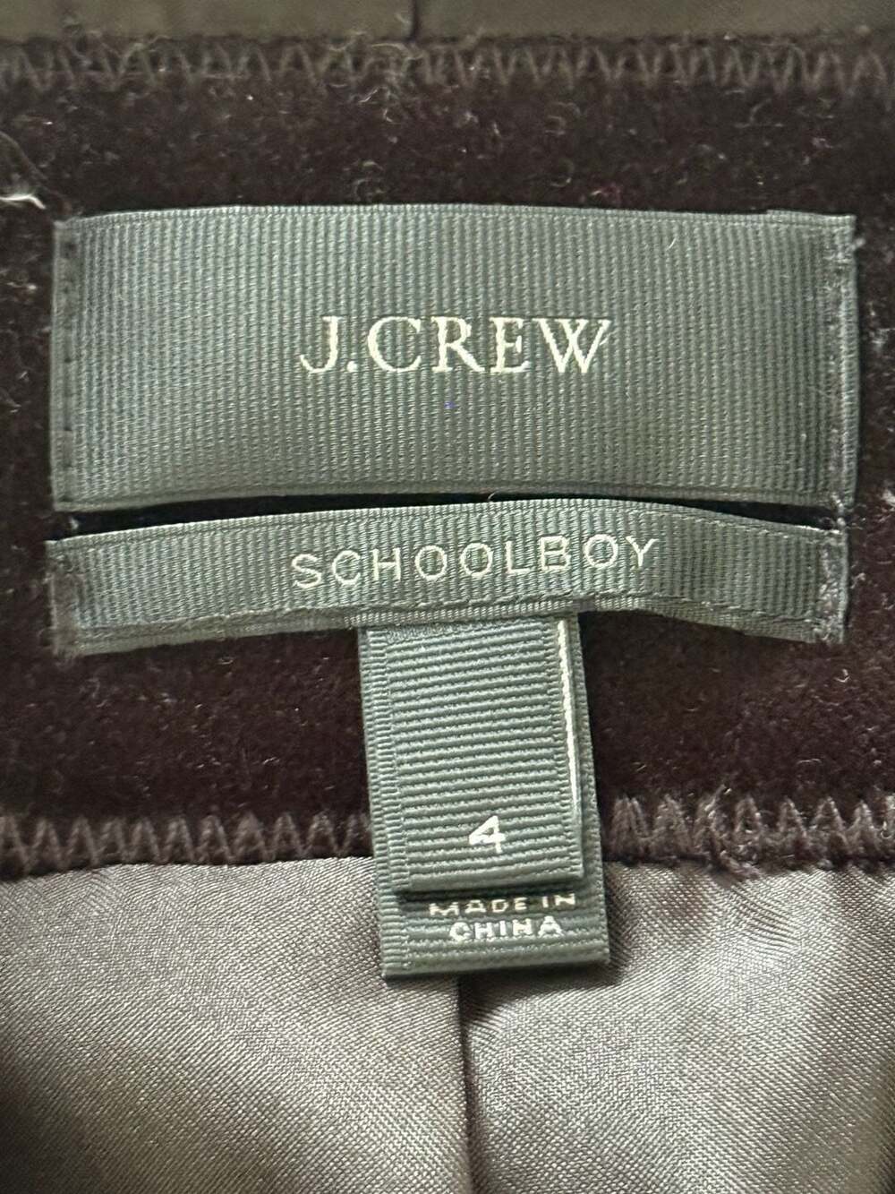 J.Crew Women's Black Velvet Blazer Schoolboy jacket Sz 4 - Picture 3 of 7